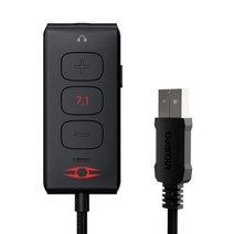 가전제품 HyperX Cloud 2 II 게임용 와이어 헤드셋 HiFi 7.1 서라운드 사운드 마이크 헤드폰 PC PS4 용, [01] 7.1 Sound Crad