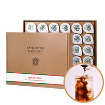 코앤에프 카페 포션 아메리카노 블랙 18ml 30개입 액상커피, 포션 헤이즐넛 20ml 30개입
