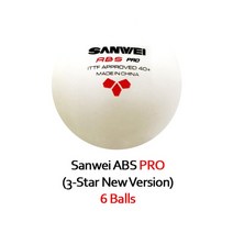 SNWEI-3 스타 탁구공 S 프로 3 ITTF 승인 신소재 플라스틱 폴리 TT 공, 01 6 lls