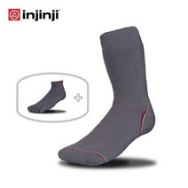 인진지 쿨맥스 스포츠 트레일러퍼포먼스 양말 + 발가락 양말, 그레이