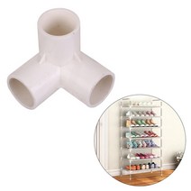 파이프 커넥터 3구 PVC 연결 연장 무용접 자재 소켓 마개 부속 하우스 텐트 물놀이 용품 DIY 가구 만들기, B_25mm화이트