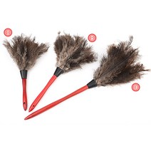 타조털 먼지털이개 정전기 타조 미세 먼지떨이 집안먼지제거 블라인드 버티컬 천장 커튼 청소, 사이즈, 대