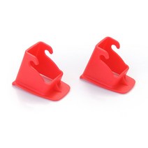 ISOFIX-자동차 내부 좌석 래치 벨트 커넥터 가이드 그루브 안전한 액세서리 고품질 인기 판매 1 쌍, 02 Red