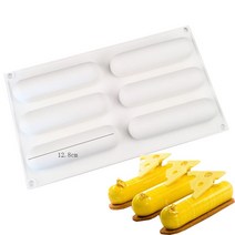 8 그리드 원통형 모양의 실리콘 케이크 소세지를 만들기위한 킹 금형 초콜릿 무스 디저트 킹 장식 도구, 색깔5, 옵션5