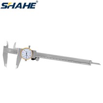 3차원측정기 200 mm 0.01mm 미터법 게이지 이중 충격 방지 다이얼 버니어 캘리퍼스 스테인레스 스틸 정밀, 한개옵션0