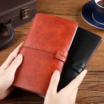 위키 빈티지 가죽 다이어리 트래블러스노트 트래블러노트 플래너 트레블러스노트 수첩 차차 노트 공책 다꾸 중세 친환경 비건 인조가죽 여권지갑, 5. 네이비
