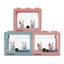 세남자바스켓 파스텔토끼 국산 마리모 키우기 DIY세트, 레트로블루_파스텔토끼 블루+파스텔토끼 블루