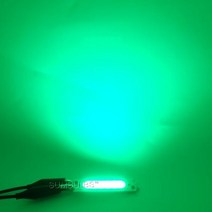야외작업용조명 세차 틴팅샵 고성능 SUMBULBS-COB LED 전구 60x15mm 12V 2W 다이오드 조명 칩 레드/블, 한개옵션1, 03 Green