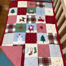 브랜드없음 핸드메이드 퀼트조각이불 97x127cm