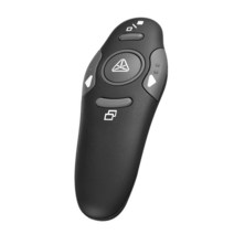 페이지터너 2.4GHZ 무선 프로젝션 펜 Usb 파워포인트 프리젠 테이션 페이지 PPt 제어 플립 Rf 원격 포인터 발표자 리모콘, 01 Black