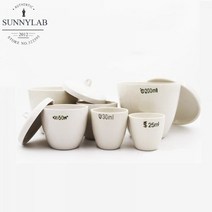 모든 크기 사용 가능 5ml ~ 300ml 도자기 도가니 실험실 1/2/5/10pcs 학교 실험용 뚜껑이 달린 세라믹, 200ml 1pcs