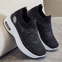 어르신 운동화 할머니 신발 엄마 노인 끈없는 여성 쿠션화 매쉬