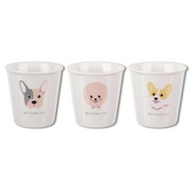 오븐락 도그 페이퍼 머그 220ml 3p 세트 도자기 컵 귀여운 클래식 세라믹 잔 0-4395-3432ea, gajae7195 본상품선택, gajae7195 본상품선택
