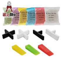 공구하자 타일 쿠사비 간격제 스페이스십자 일자 티자, 일자 쿠사비 빨간색 (300개)