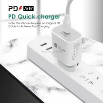 가성비100 피스 18W USB c형 충전기 어댑터 11 프로 Xs PD 파워 타입 C미국 플매트 카펫 러그 아이, 01 Eu