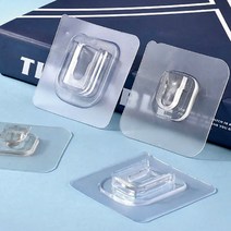 벽부착 U자형 후크 멀티탭정리 접착식 암수한쌍 5세트