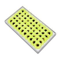 비누꽃 비누꽃바구니 꽃다발 플라워박스 50pcs 직경 5cm 비누 데이지 꽃, 연한 초록색