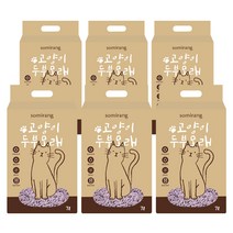소미랑 고양이 두부모래 7L x 6팩, 라벤터, 라벤더 7Lx6팩