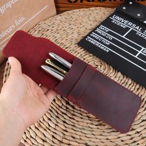 빈티지 가죽 펜홀더 케이스 수제 보관 레트로 파우치, 커피 스몰 UK00878, 본상품선택