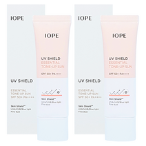 아이오페 UV 쉴드 에센셜 톤업 선 50ml+50ml 촉촉한 미백 바디 끈적임없는선크림 여성기초화장품, 2개, 50ml