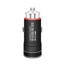 차량용 고속 충전기 60W USB 타입 C QC 3.0 P 6A PD 충전 아이폰 호환 14 13 프로 화웨이 샤오미 삼성 S22 울트라, [01] Black
