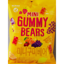 노브랜드 미니구미베어 252g x 2봉지 곰돌이 과일맛젤리 사무실 탕비실간식