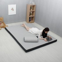 더룸 8센치두께 65d 고밀도 메모리폼 이중구조 토퍼매트리스 바닥겸용 고퀄리티 소파원단커버 방수속커버 가방포함