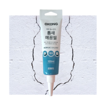 타일 구멍 틈새 메꾸미 크랙 보수 오공 틈새메꿈씰 100ml(흰색)