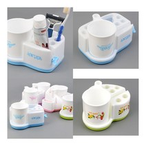 칫솔꽂이 치약짜개 양치컵 면도기 세면대정리 보관통 욕실 화장실 홀더 스퀴지 짜게 거치대 새수 cup, 직사각형