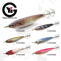 YIG 수평에기 갑오징어 쭈꾸미 왕눈이 색동에기 축광 야광에기, 10g, Y-TO-004