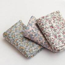 원단 - 60수 대폭-60수아사)소피아플라워(3컬러), 아이보리