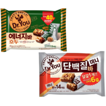닥터유 에너지바 호두 200g + 단백질바 202.5g Mini Size 영양간식, 1세트