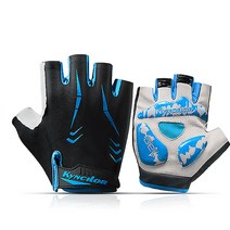 PROGRIP-3 자전거 반장갑 등산장갑 논슬립 젤쿠션 매쉬 아웃도어 라이딩 사이클, 블루