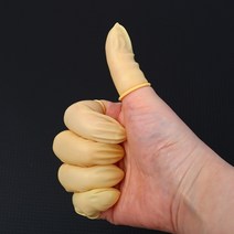 손가락 골무 종이 사무용 엄지 실리콘 황색 50g, 황색 1봉 (50g)