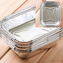 리시안제이 17.3X14.2CM 은박도시락 10개입 도시락용기 그라탕용기