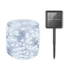 Outdoor LED Solar String Lights 5m10m20m Lamp for Fairy Holiday Festive Christmas Party Garden Garl, 02 White_02 10M 100LED, 02 White