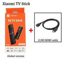 Xiaomi Mi TV 스틱 글로벌 버전 안드로이드 TV FHD HDR 쿼드 코어 HDMI 호환 1GB + 8GB 블루투스 와이파이 넷플릭스 구글 어시스턴트, Ad universal adapter_2, add 1 hdmi cable_2