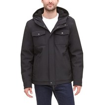 다커스 남성 빅 톨 북극 천 셰르파 스톰 재킷 헤더 그레이 소프트 쉘, 3X-Large Tall, Black Soft Shell