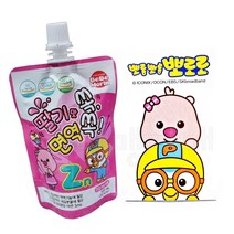 뽀로로 딸기맛쏙 면역쏙 아연함유 어린이음료 키즈, 단품, 단품