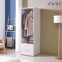 도아르 블라인드 드레스룸 시스템 행거 옷장 시스템장, 600, 2단서랍