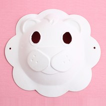 [문구조아] 종이 탈 사자 만들기 꾸미기 공예재료, 10개