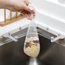 리빙만렙 음식물 거름망 세트 거치대+그물망100매+강력테이프 포함 싱크대 모서리 음식쓰레기 분류, 거치대+그물망100개+양면테이프 세트