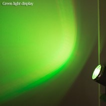 무대 조명 무선 원격 제어 led 연기 기계 무대 효과 RGB 1W Led 무대 스포트라이트 경량 휴대용 램프 360, 04 Green
