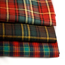 퀼트가게명품 빈티지 면기모 셔츠 홈패션 커버 체크 천 원단, 레드