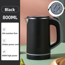 전기 티포트 주전자110V/220V 전기 주전자 빠른 난방 물 보일러 차 스테인레스 스틸 라이너 메이커 과열 방, 03 Black_01 110V_04 AU
