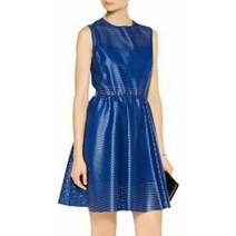 산드로원피스 Sandro PARIS Rollanda Coated Mesh Mini In Cocktail Dress SIZE 3 (US 8) BLUE NEW
