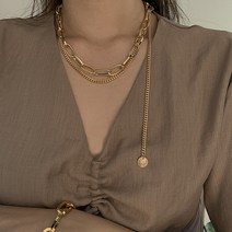 힙스터 베이직 볼드 굵은 체인 명품 목걸이