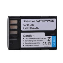 배터리 카메라용 밧데리 펜탁스 645D D-LI90 II K-01 K-3 용 K-5 배터리 + LED 듀얼 충전기, 04 1 battery