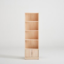 편백나무 원목 600 5단책장 장식장 수납형, 단품