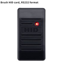 방수 HID 액세스 제어 카드 리더기 RFID 125khz Wiegand 26 ~ 37 RS485 RS232 TTL 레벨 통신, 02 HID Card (RS232), 1개